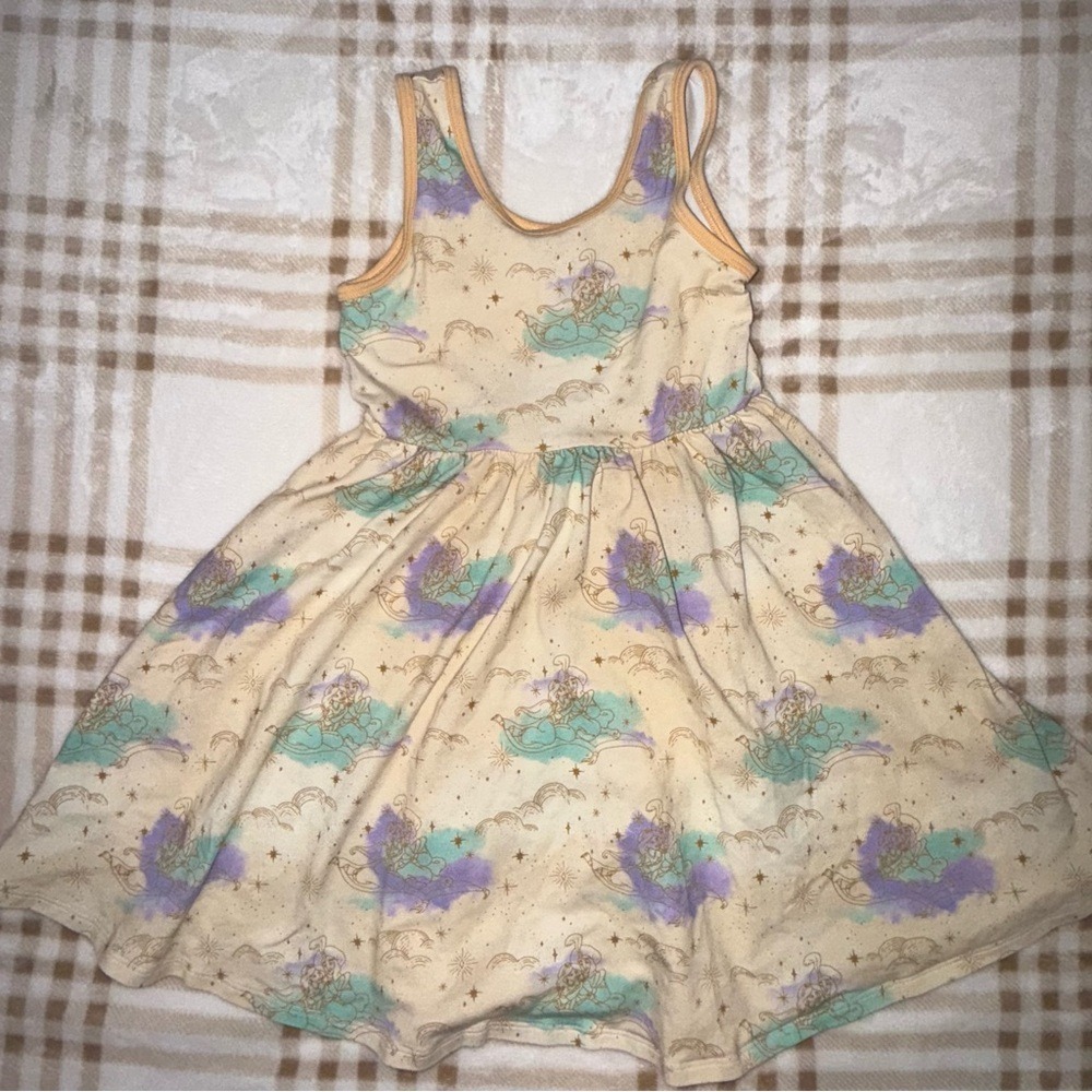 Rags Disney Aladdin Dress Girls 5/6 Cream Tank Skater